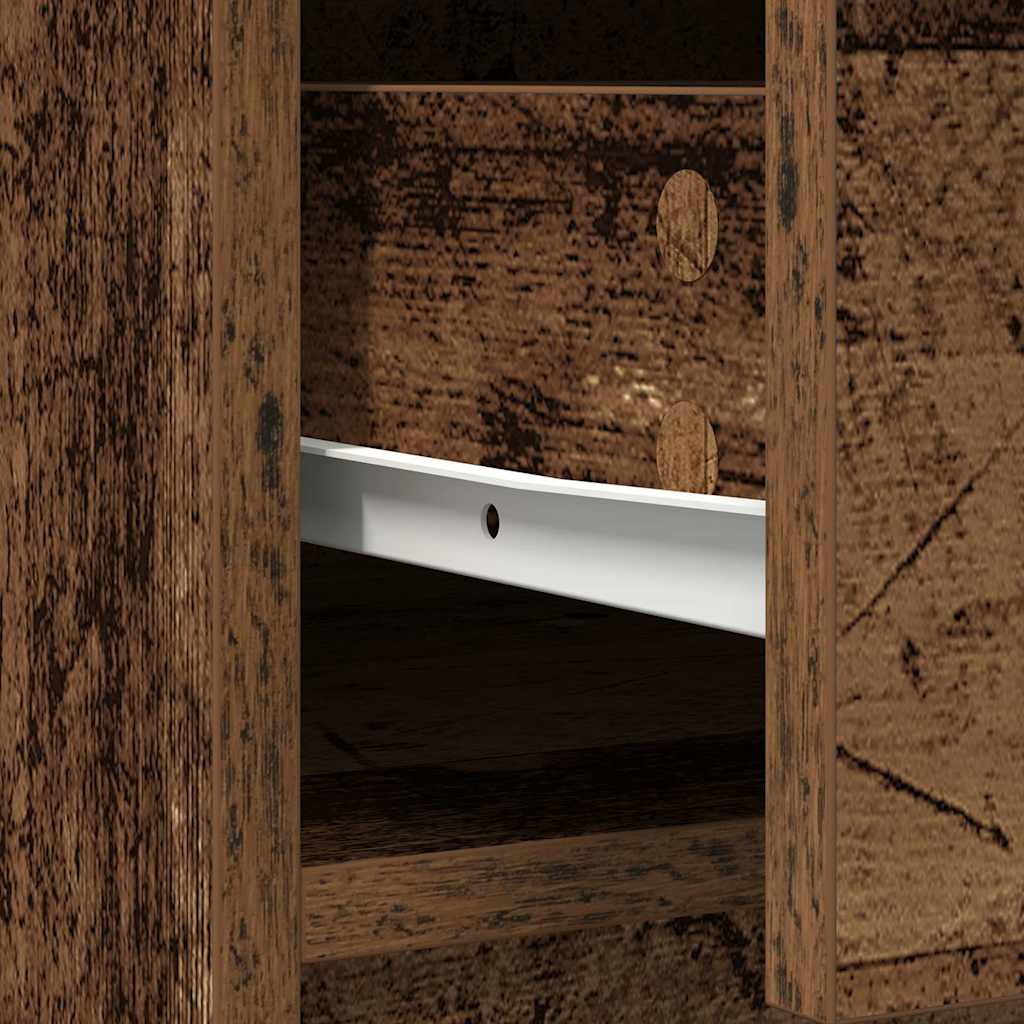 Buffet avec tiroirs et portes vieux bois 70,5x34x74,5 cm