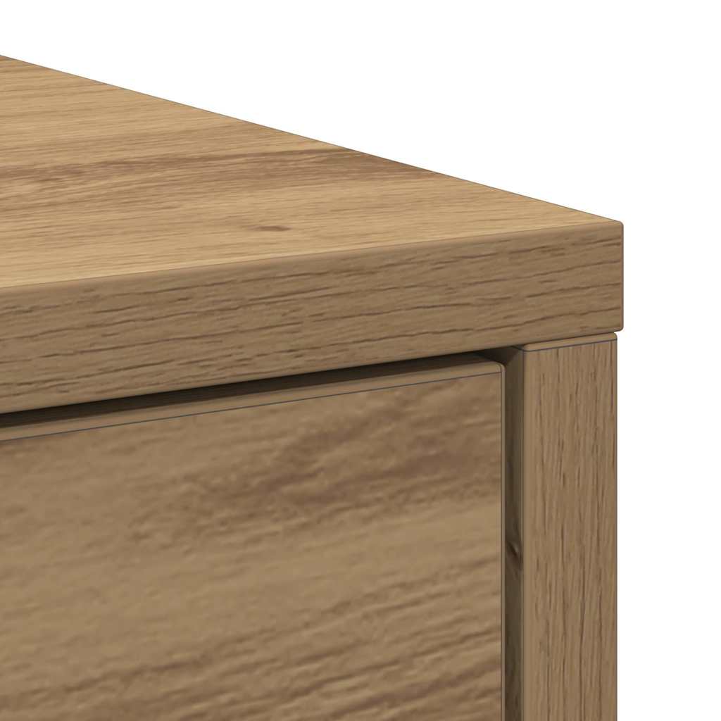 Buffet avec tiroirs et portes chêne artisanal 70,5x34x74,5 cm - XIOS