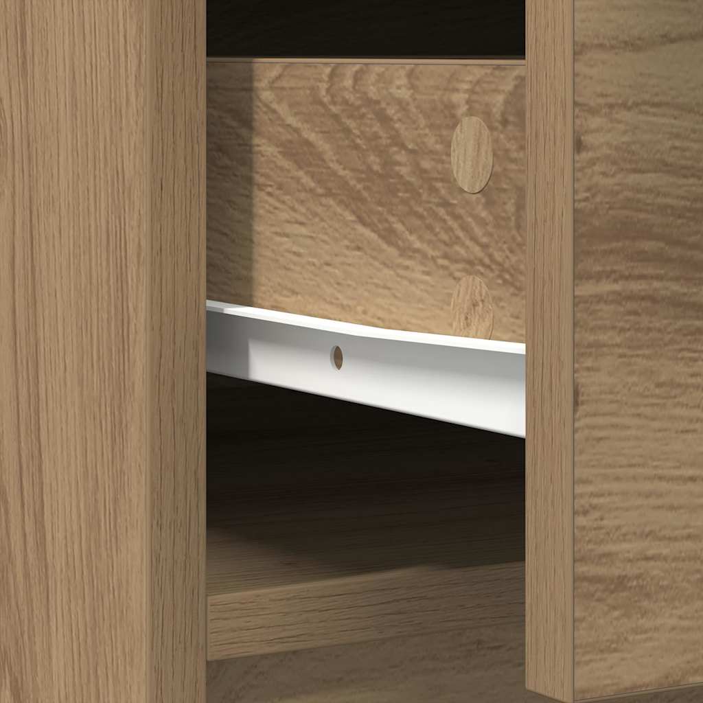 Buffet avec tiroirs et portes chêne artisanal 70,5x34x74,5 cm - XIOS