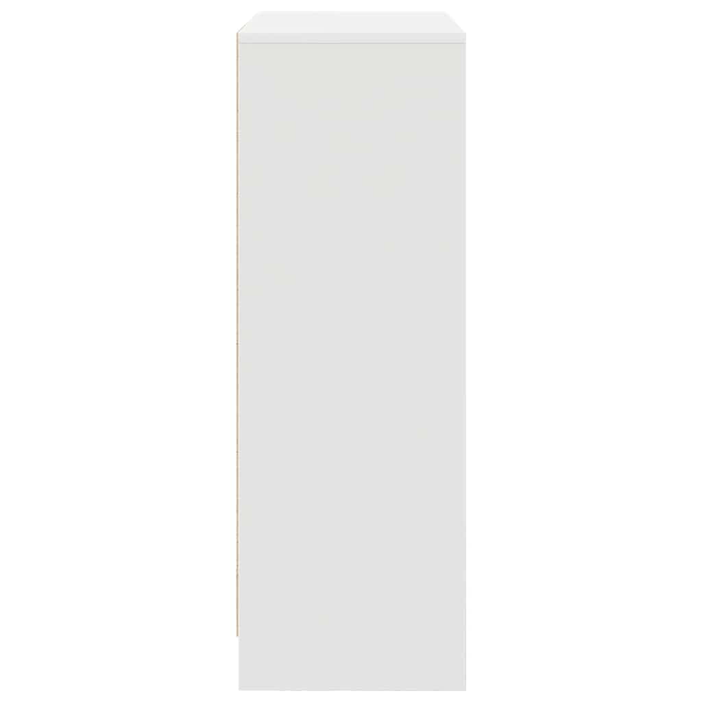 Buffet avec tiroirs et portes blanc 73x31x90 cm - XIOS