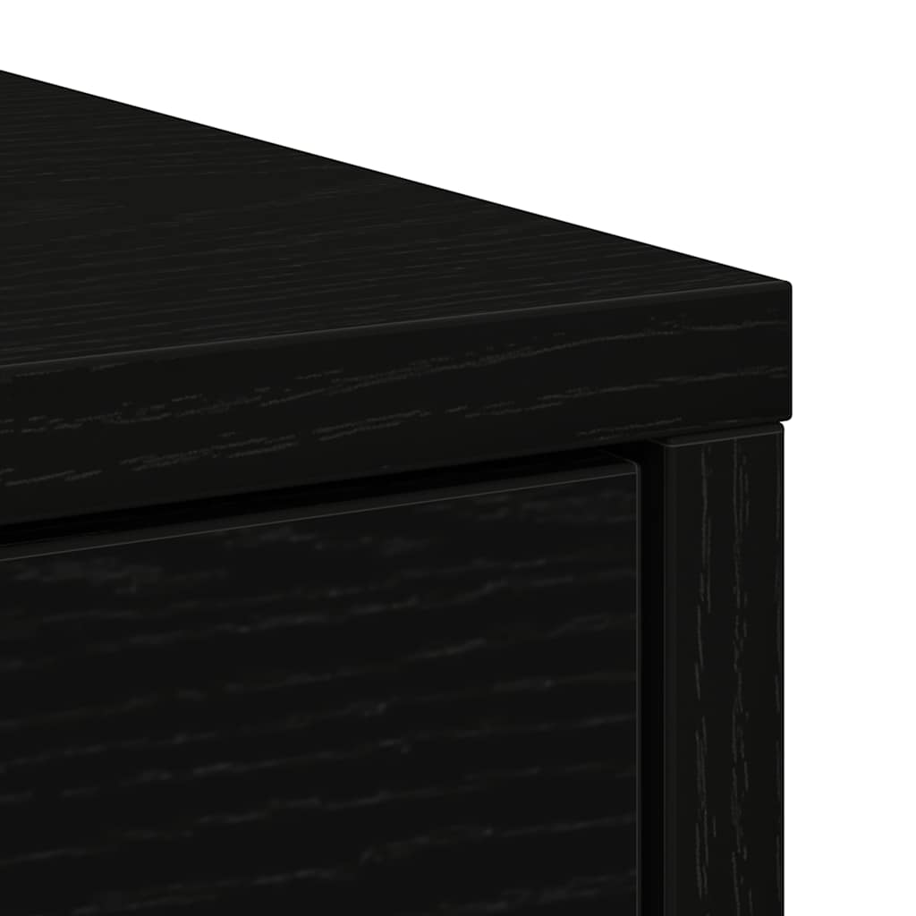Buffet avec tiroirs et portes chêne noir 73x31x90 cm - XIOS