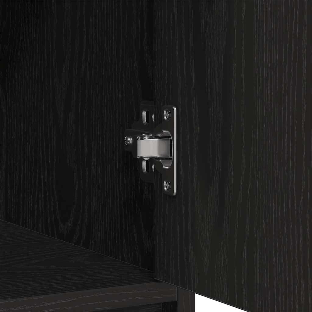 Buffet avec tiroirs et portes chêne noir 73x31x90 cm - XIOS