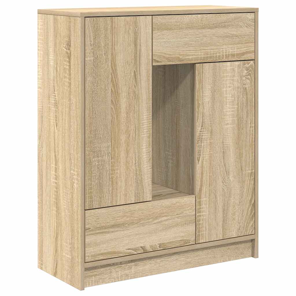 Buffet avec tiroirs et portes chêne sonoma 73x31x90 cm - XIOS