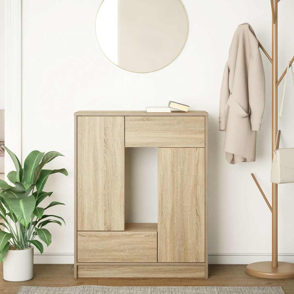Buffet avec tiroirs et portes chêne sonoma 73x31x90 cm - XIOS