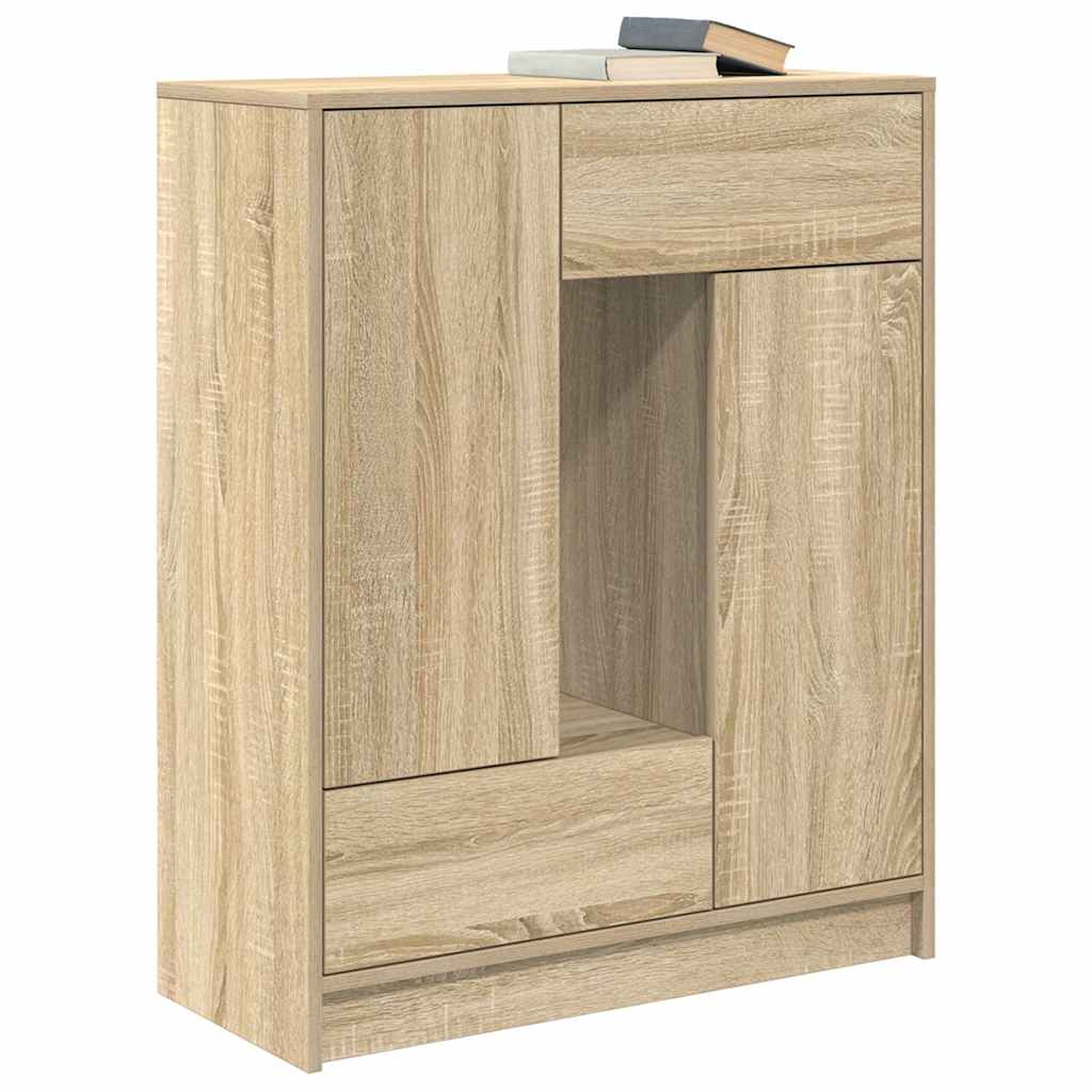 Buffet avec tiroirs et portes chêne sonoma 73x31x90 cm - XIOS