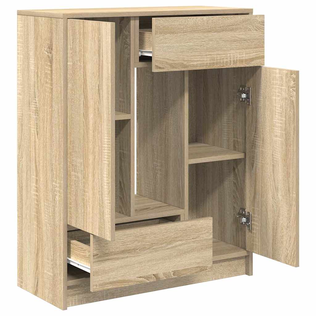 Buffet avec tiroirs et portes chêne sonoma 73x31x90 cm - XIOS