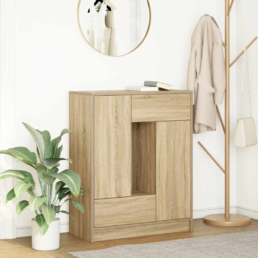 Buffet avec tiroirs et portes chêne sonoma 73x31x90 cm - XIOS