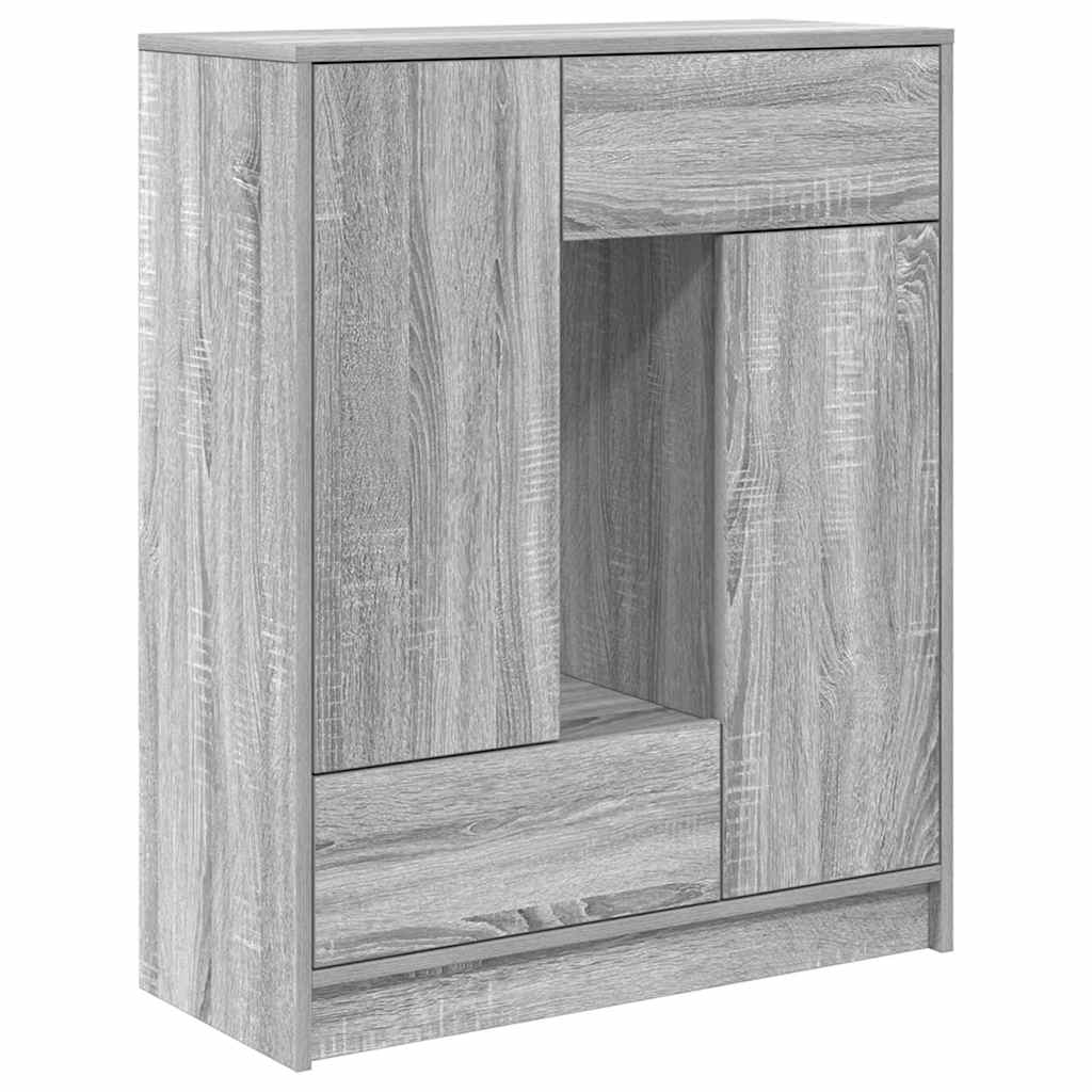Buffet avec tiroirs et portes sonoma gris 73x31x90 cm - XIOS