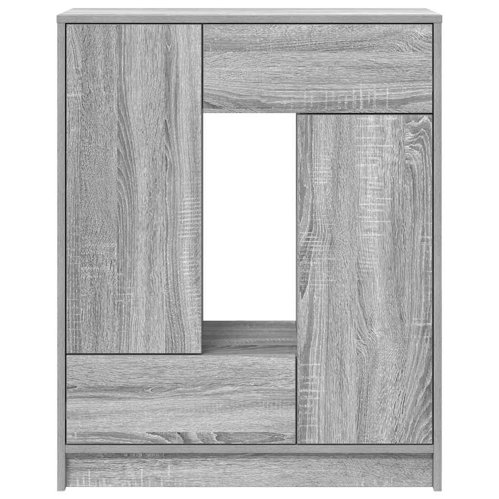 Buffet avec tiroirs et portes sonoma gris 73x31x90 cm - XIOS