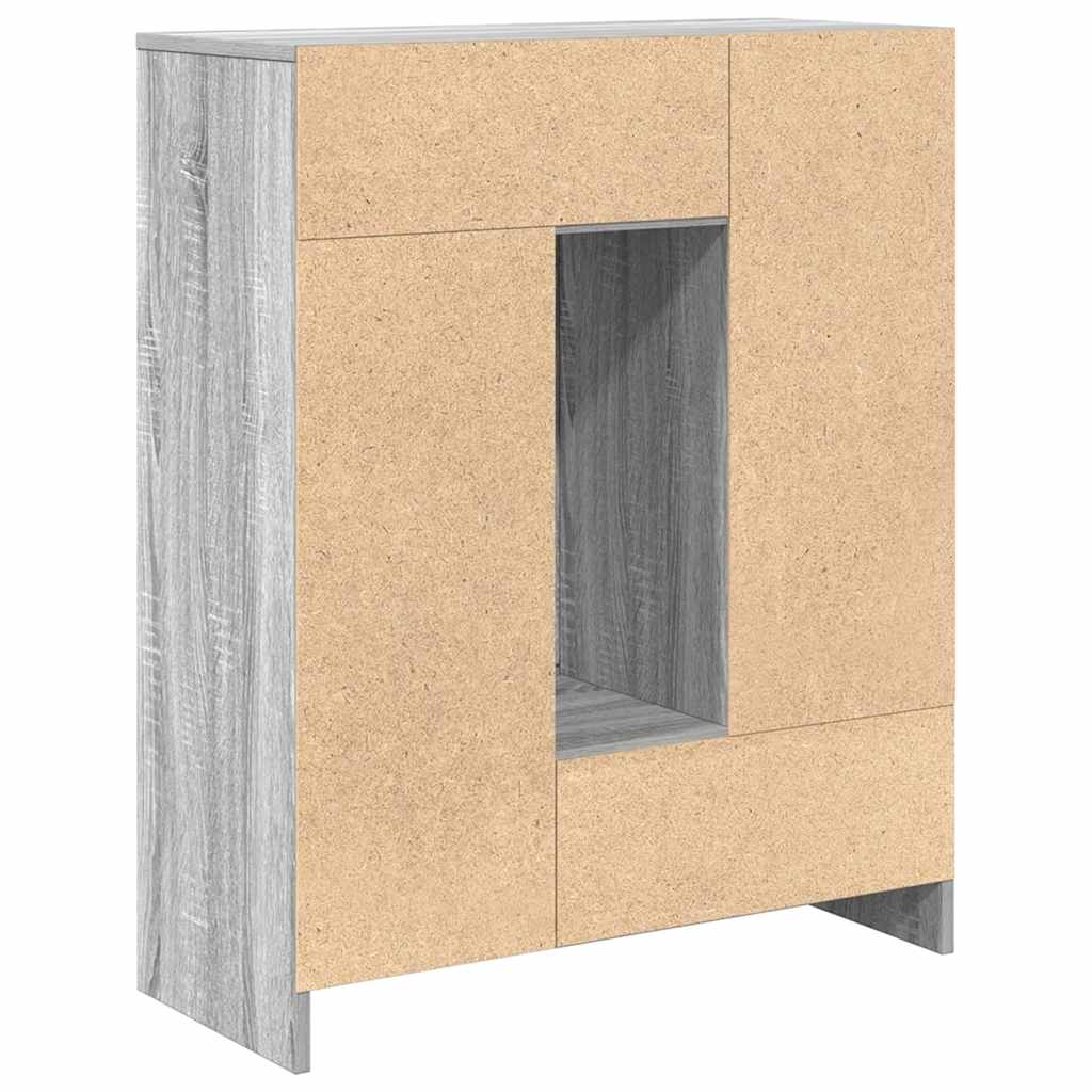 Buffet avec tiroirs et portes sonoma gris 73x31x90 cm - XIOS