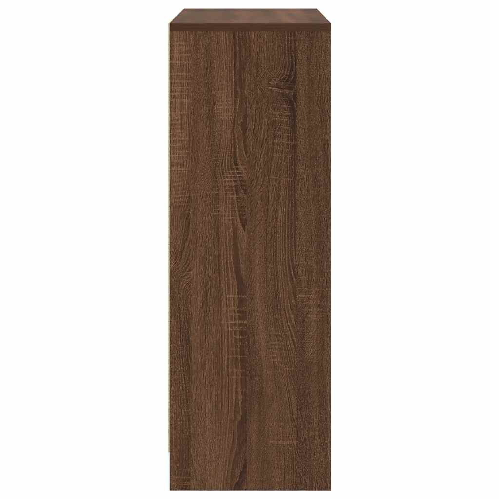 Buffet avec tiroirs et portes chêne marron 73x31x90 cm - XIOS