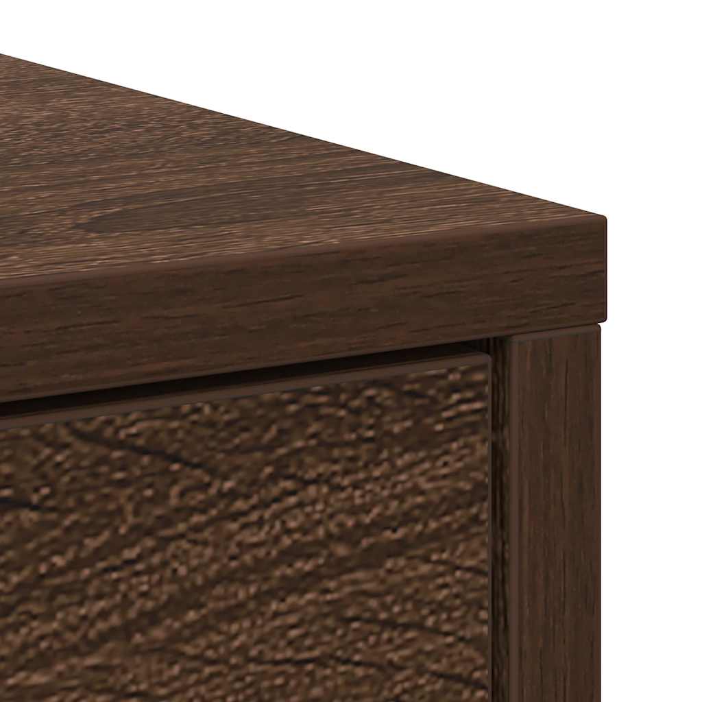 Buffet avec tiroirs et portes chêne marron 73x31x90 cm - XIOS