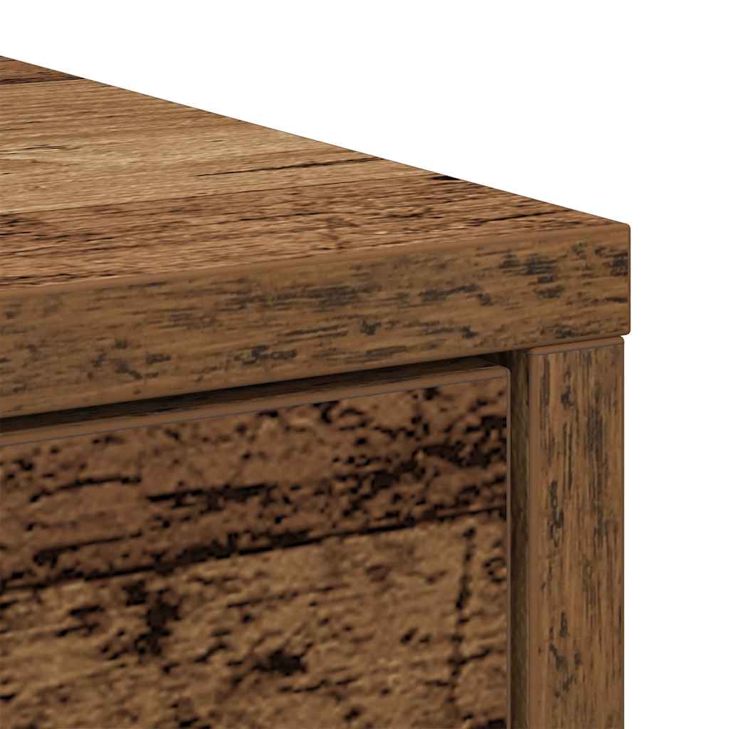 Buffet avec tiroirs et portes vieux bois 73x31x90 cm - XIOS