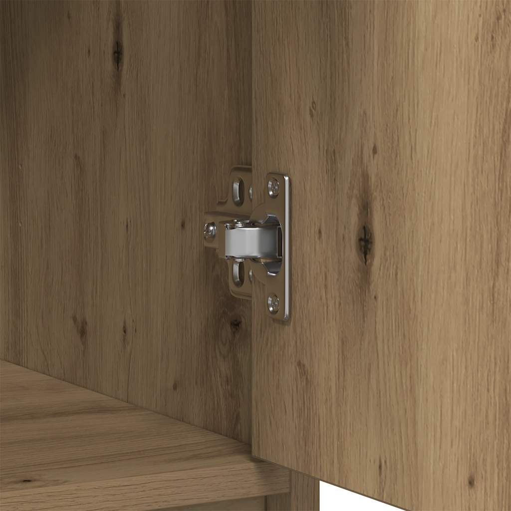 Buffet avec tiroirs et portes chêne artisanal 73x31x90 cm - XIOS