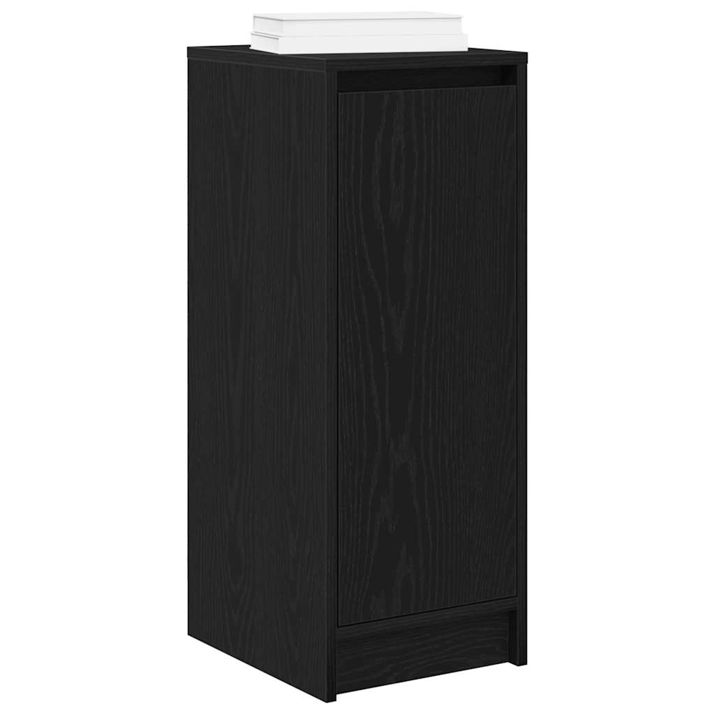 Armoire à chaussures chêne noir 29,5x34x76 cm bois d'ingénierie - XIOS
