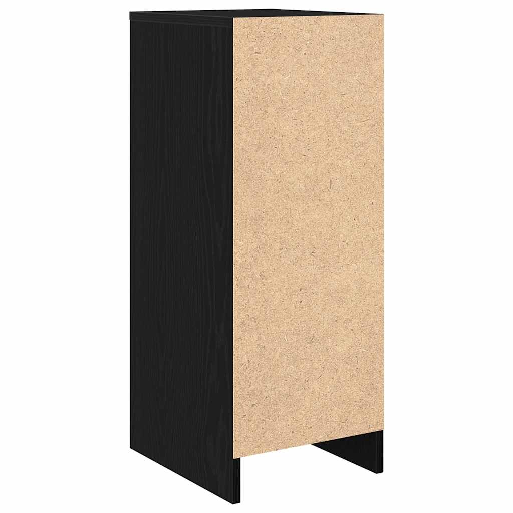 Armoire à chaussures chêne noir 29,5x34x76 cm bois d'ingénierie - XIOS