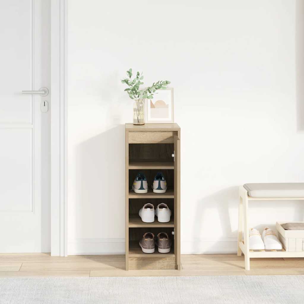 Armoire à chaussures chêne sonoma 29,5x34x76 cm bois ingénierie - XIOS