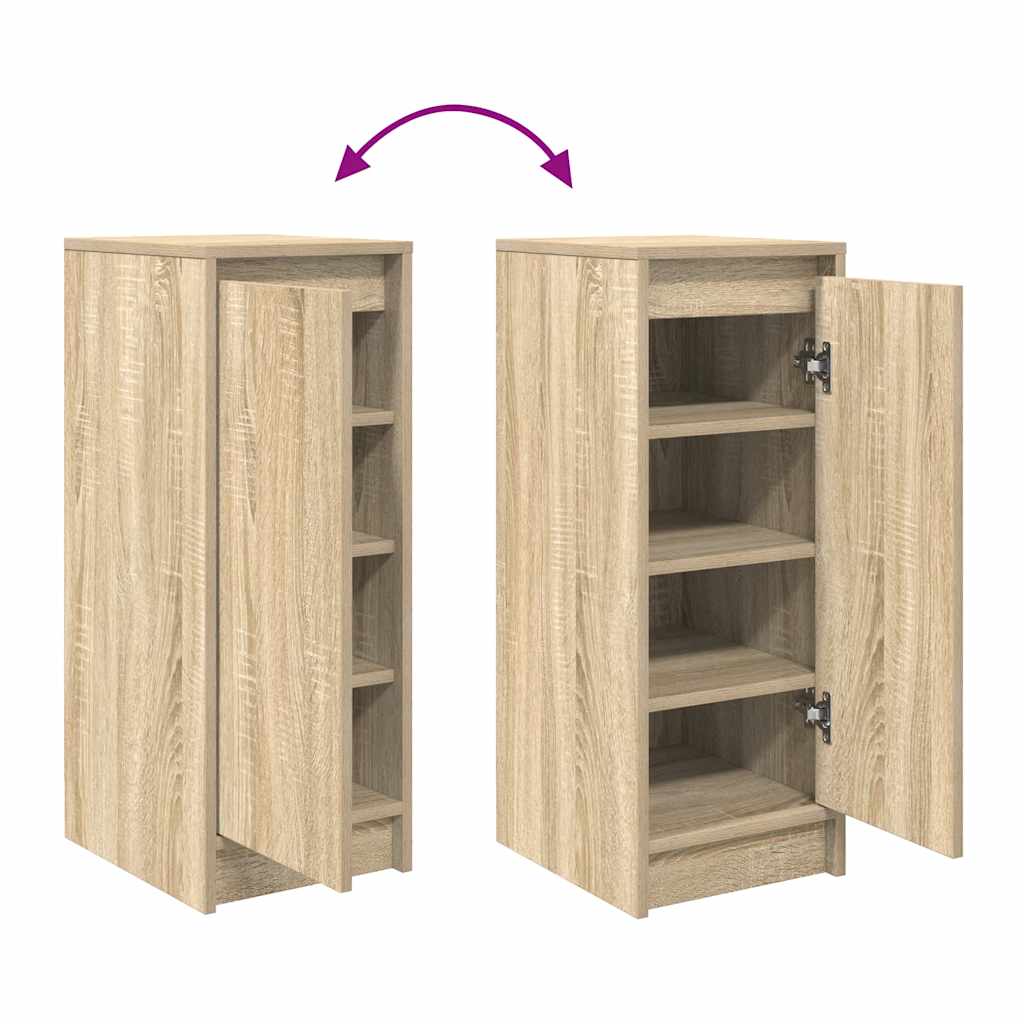 Armoire à chaussures chêne sonoma 29,5x34x76 cm bois ingénierie - XIOS