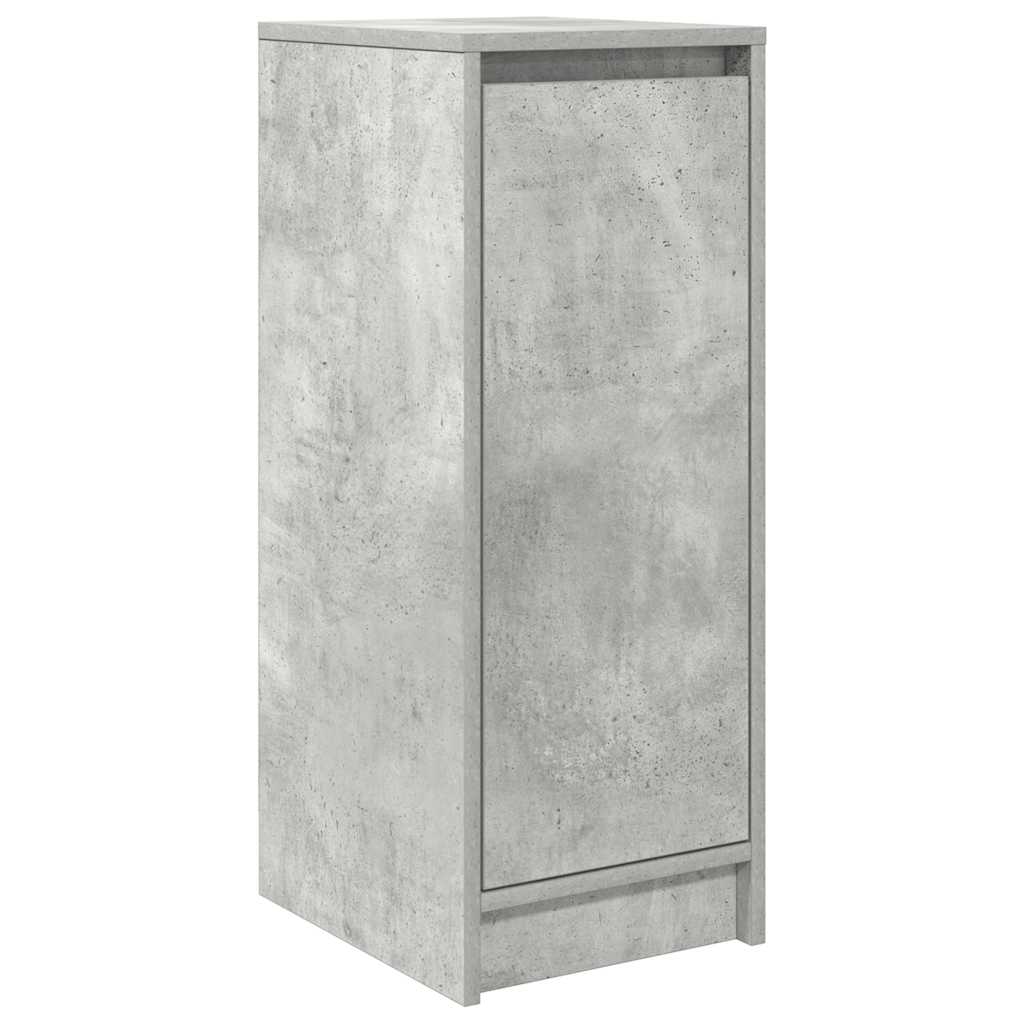 Armoire à chaussures gris béton 29,5x34x76 cm bois d'ingénierie - XIOS