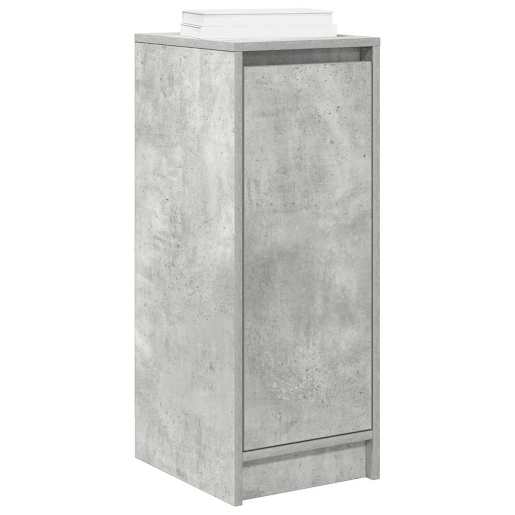 Armoire à chaussures gris béton 29,5x34x76 cm bois d'ingénierie - XIOS