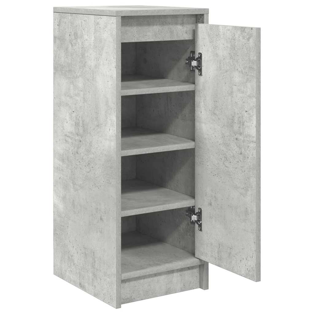 Armoire à chaussures gris béton 29,5x34x76 cm bois d'ingénierie - XIOS