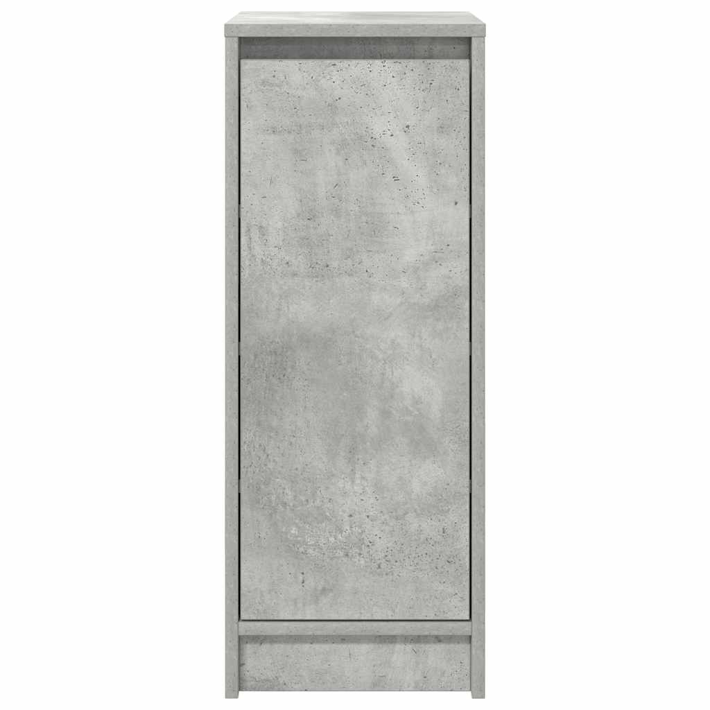 Armoire à chaussures gris béton 29,5x34x76 cm bois d'ingénierie - XIOS