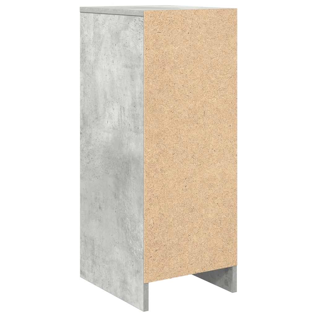 Armoire à chaussures gris béton 29,5x34x76 cm bois d'ingénierie - XIOS