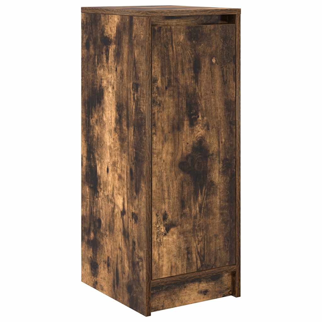 Armoire à chaussures chêne fumé 29,5x34x76 cm bois d'ingénierie - XIOS