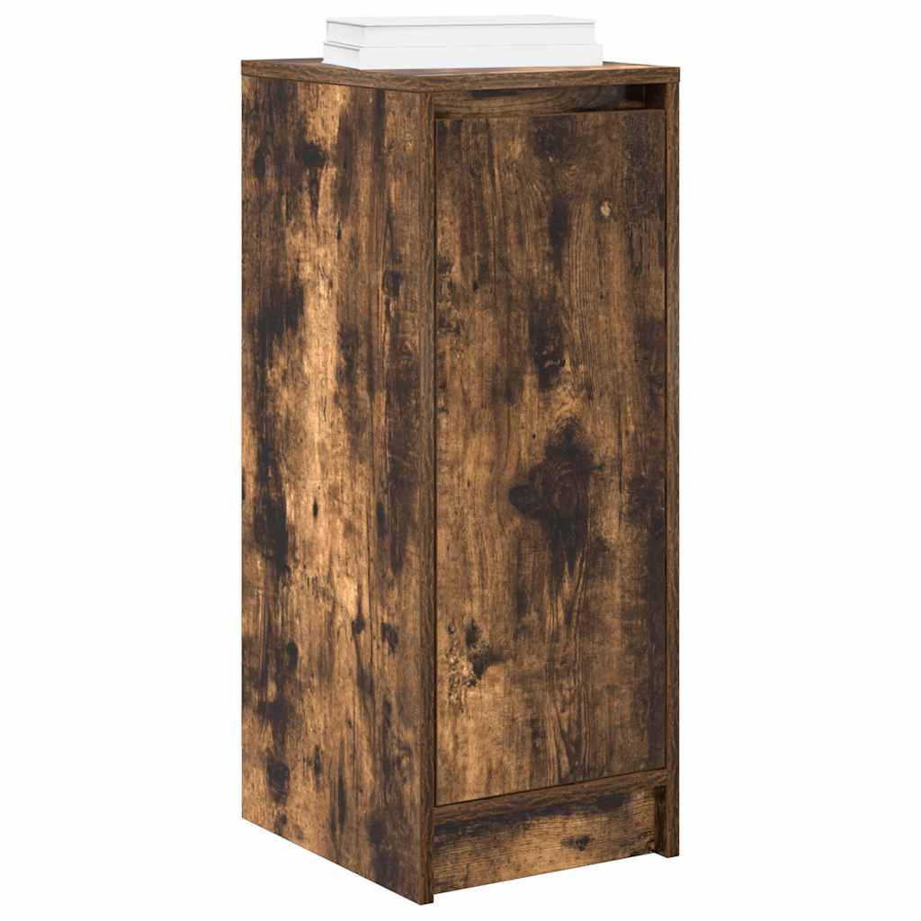 Armoire à chaussures chêne fumé 29,5x34x76 cm bois d'ingénierie - XIOS