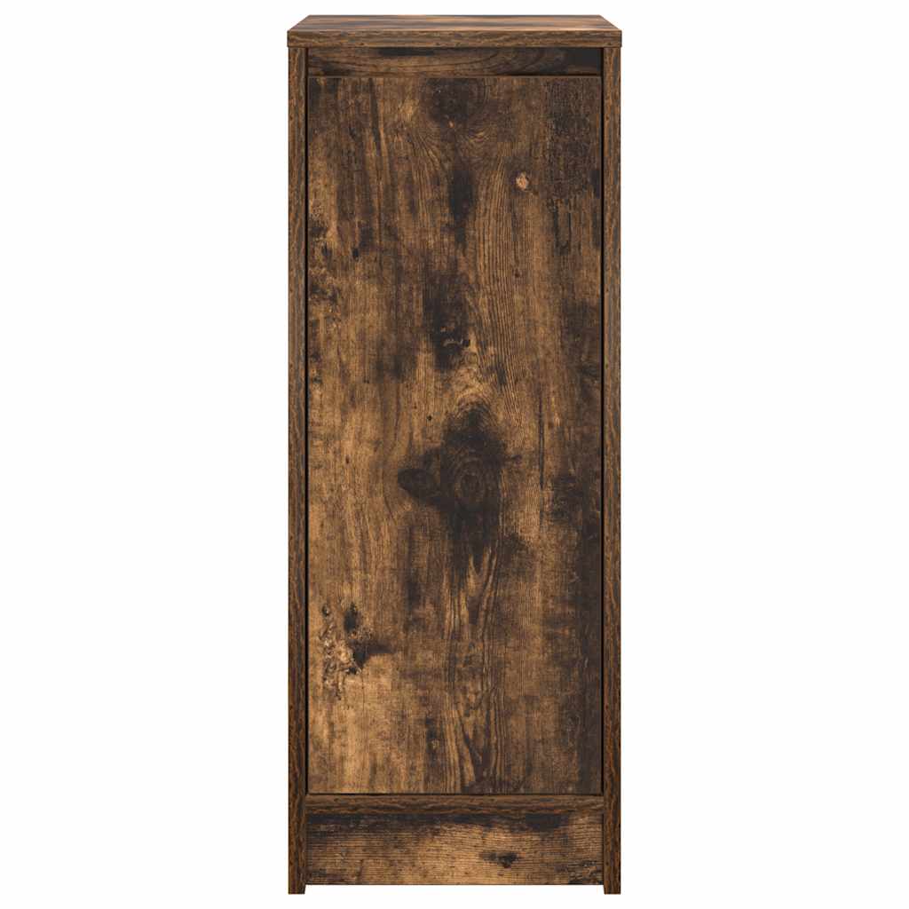 Armoire à chaussures chêne fumé 29,5x34x76 cm bois d'ingénierie - XIOS
