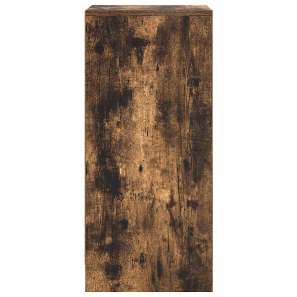 Armoire à chaussures chêne fumé 29,5x34x76 cm bois d'ingénierie - XIOS