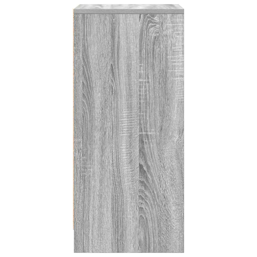 Armoire à chaussures sonoma gris 29,5x34x76 cm bois ingénierie - XIOS