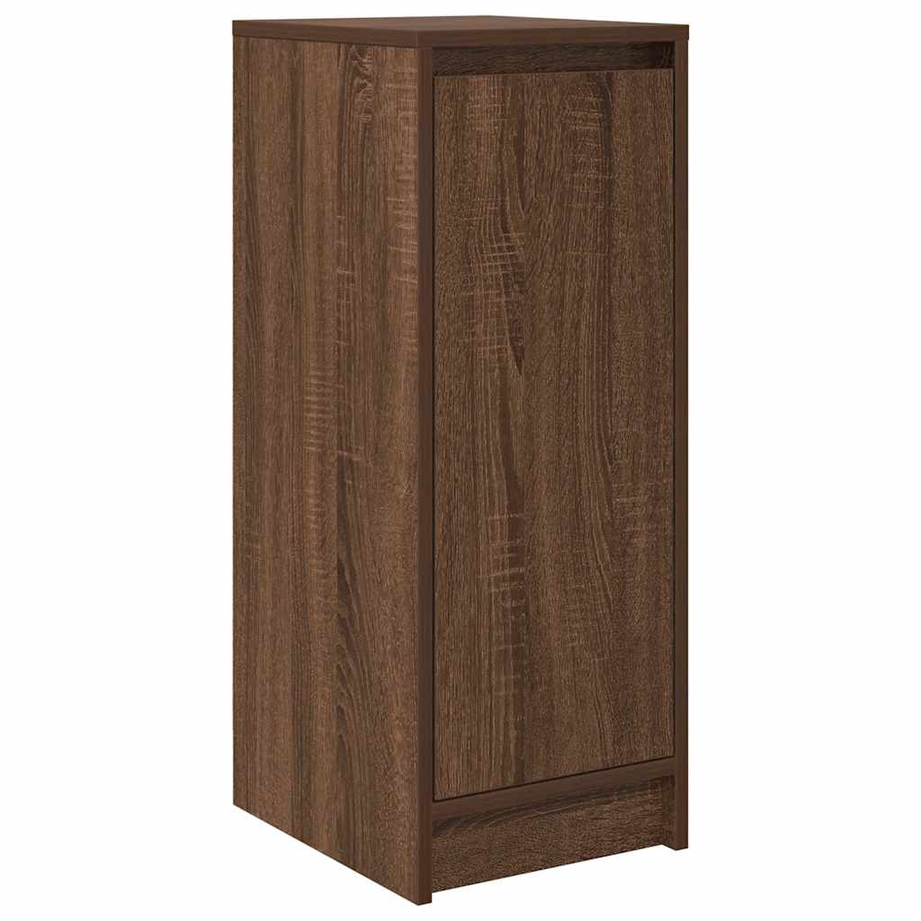 Armoire à chaussures chêne marron 29,5x34x76 cm bois ingénierie - XIOS