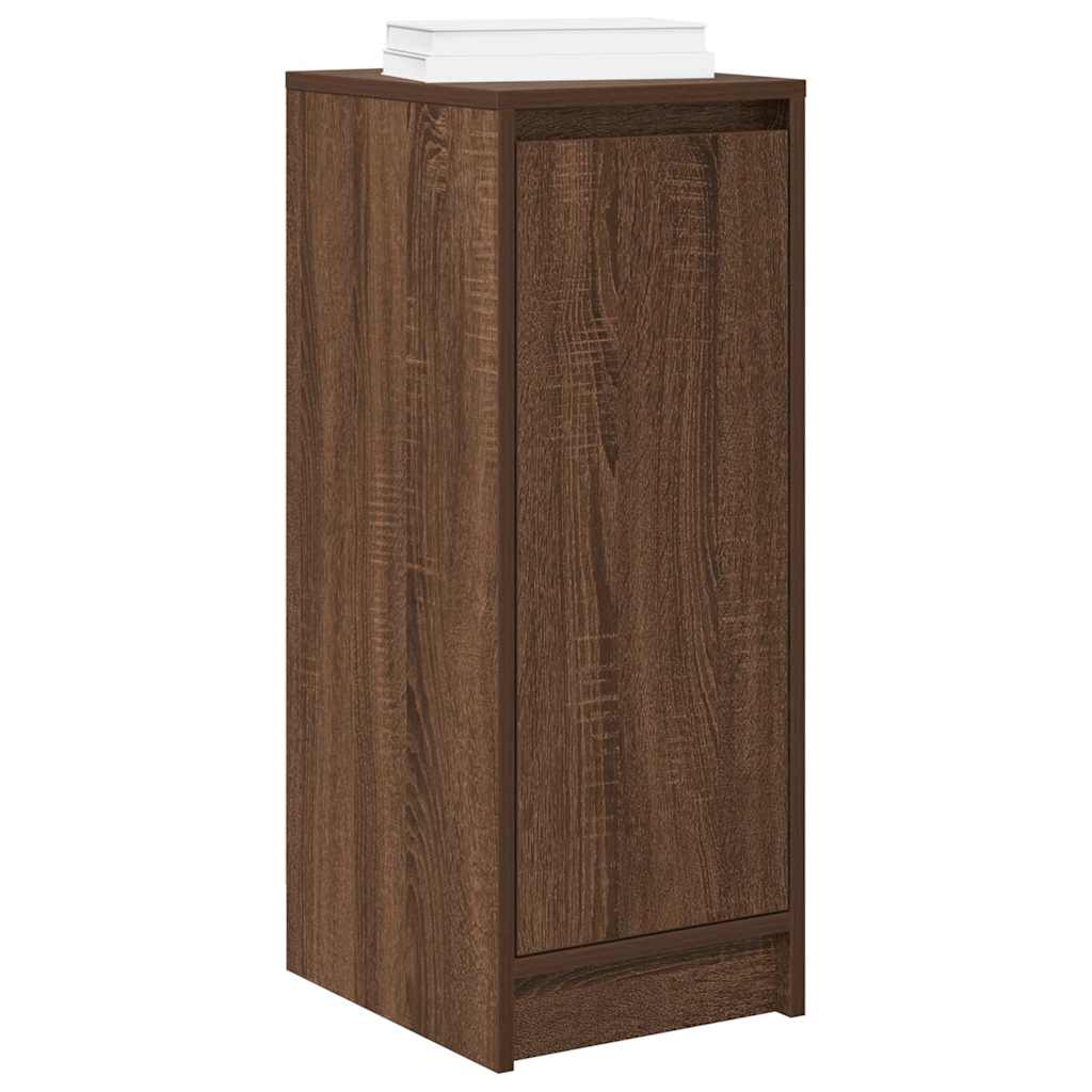 Armoire à chaussures chêne marron 29,5x34x76 cm bois ingénierie - XIOS