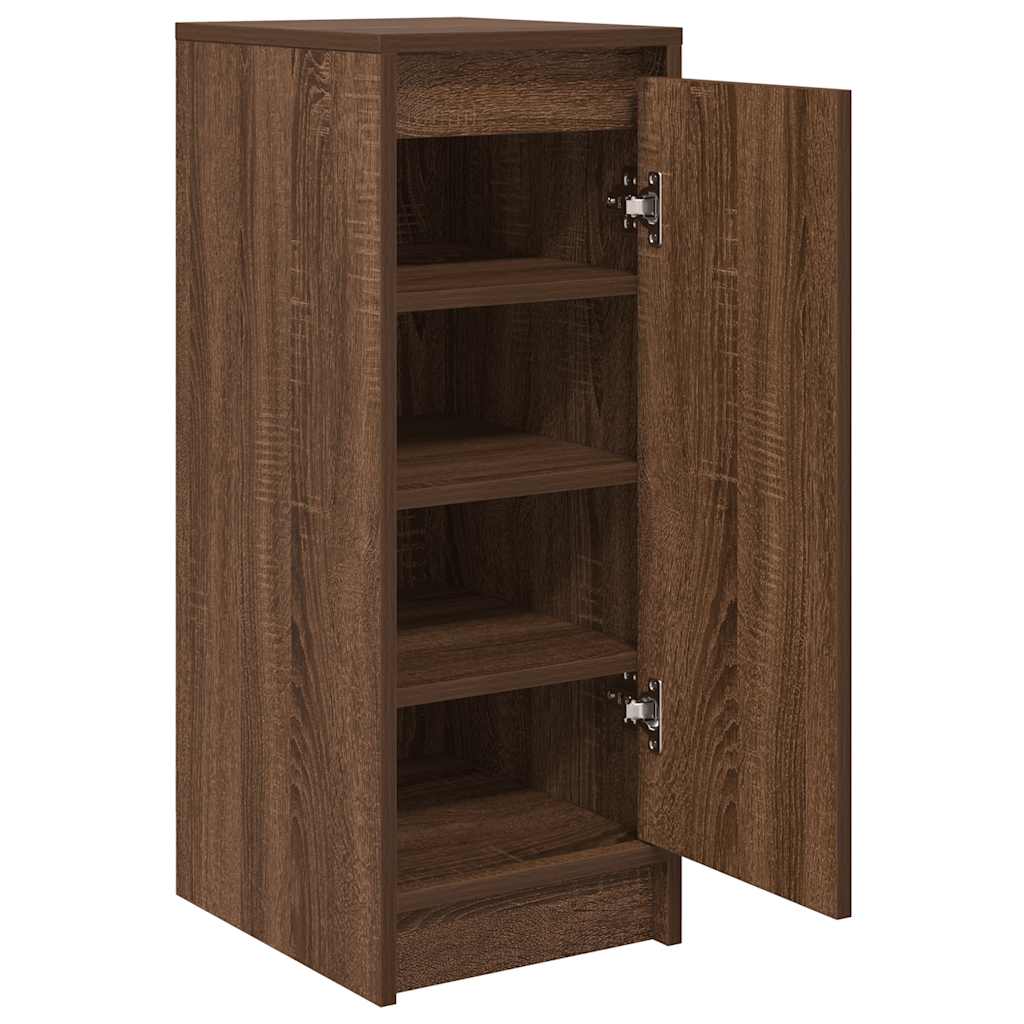 Armoire à chaussures chêne marron 29,5x34x76 cm bois ingénierie - XIOS