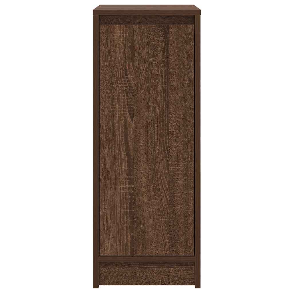 Armoire à chaussures chêne marron 29,5x34x76 cm bois ingénierie - XIOS