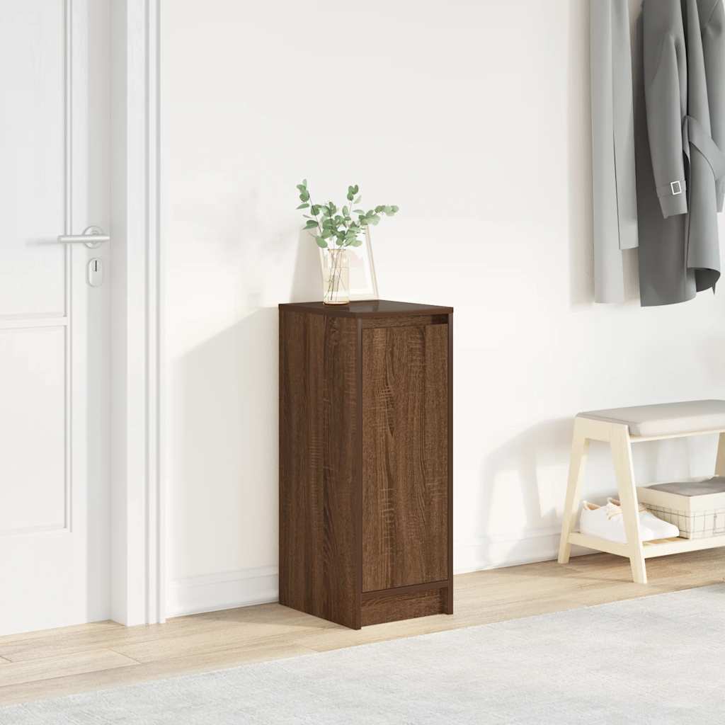 Armoire à chaussures chêne marron 29,5x34x76 cm bois ingénierie - XIOS
