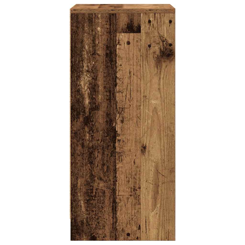Armoire à chaussures vieux bois 29,5x34x76 cm bois ingénierie - XIOS