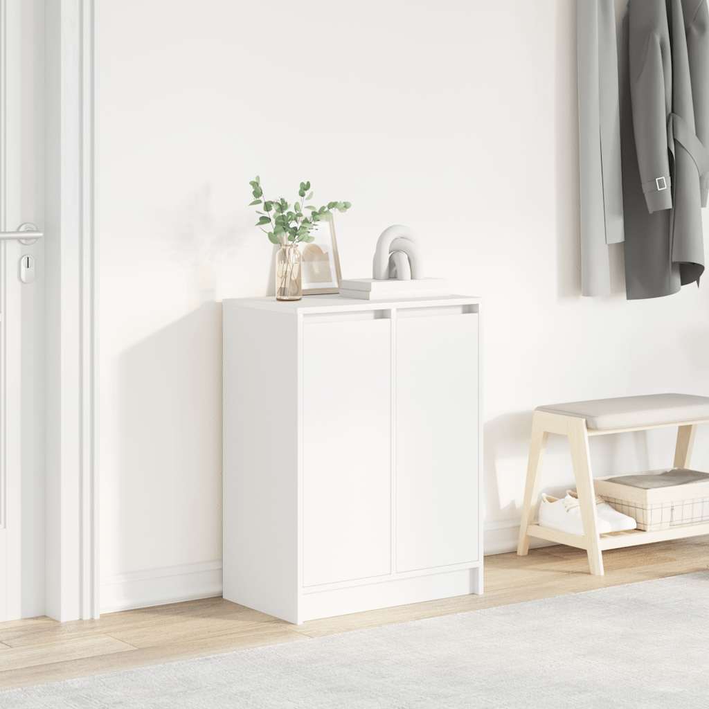 Armoire à chaussures blanc 57x34x76 cm bois d'ingénierie - XIOS