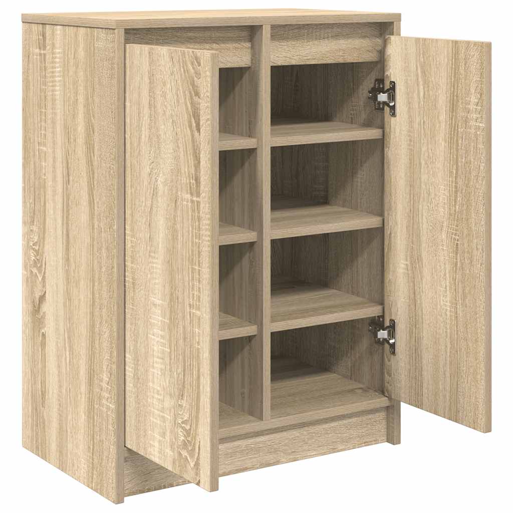 Armoire à chaussures chêne sonoma 57x34x76 cm bois d'ingénierie - XIOS