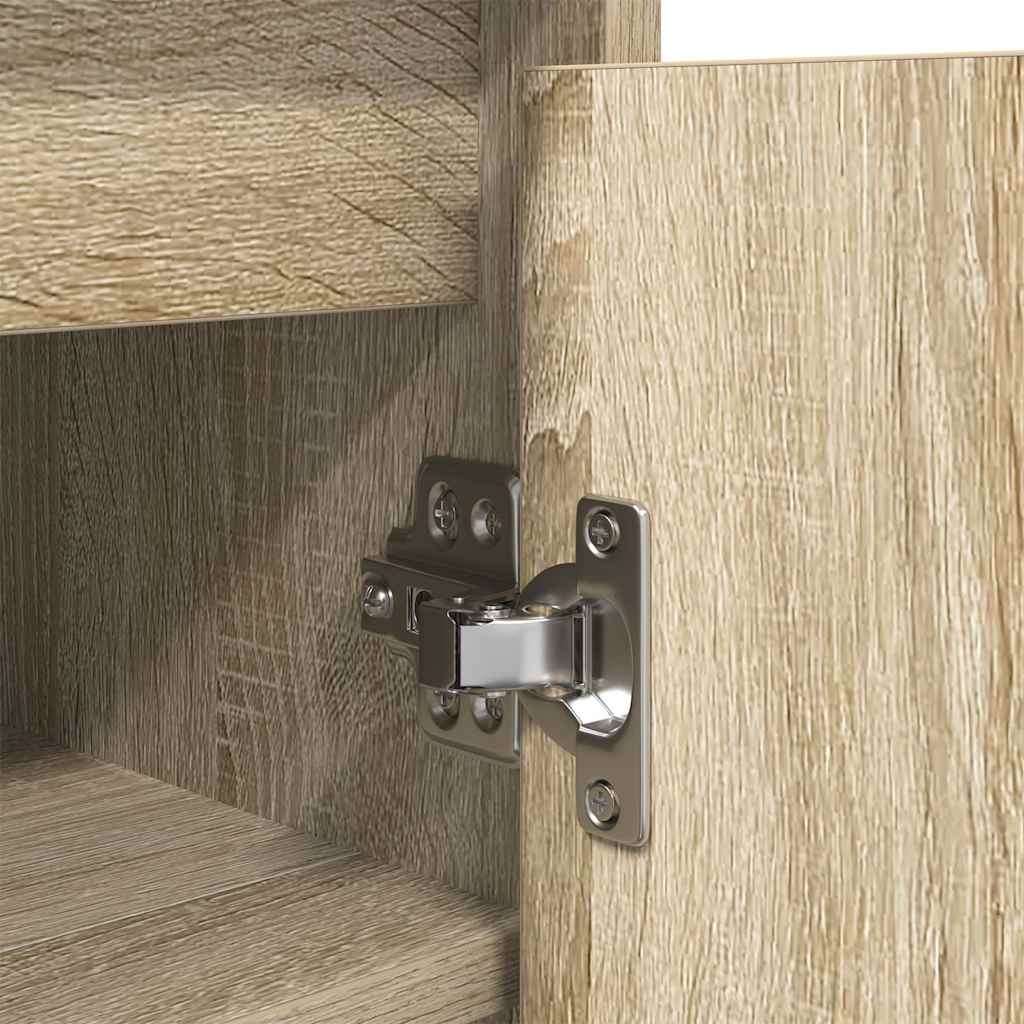Armoire à chaussures chêne sonoma 57x34x76 cm bois d'ingénierie - XIOS