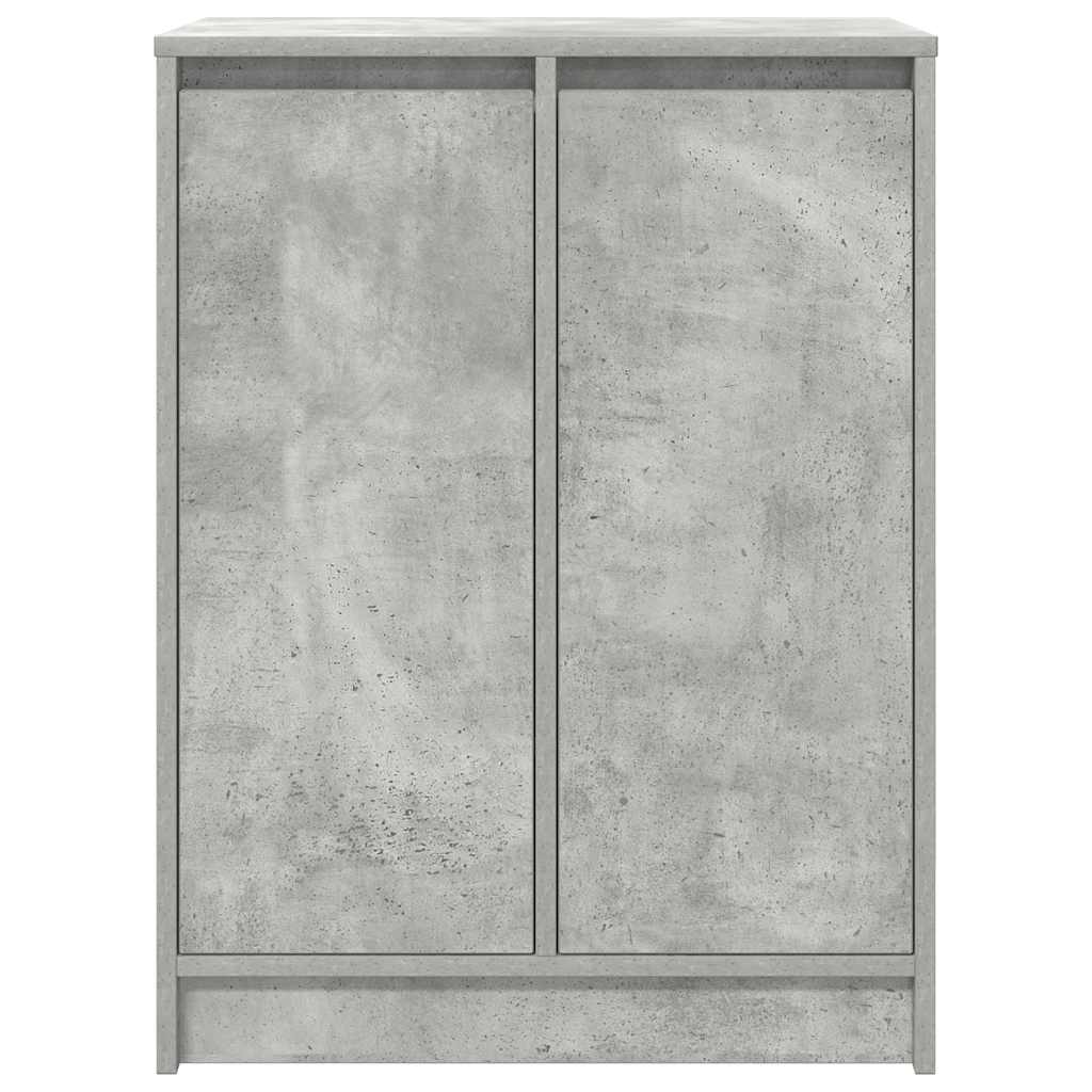 Armoire à chaussures gris béton 57x34x76 cm bois d'ingénierie - XIOS