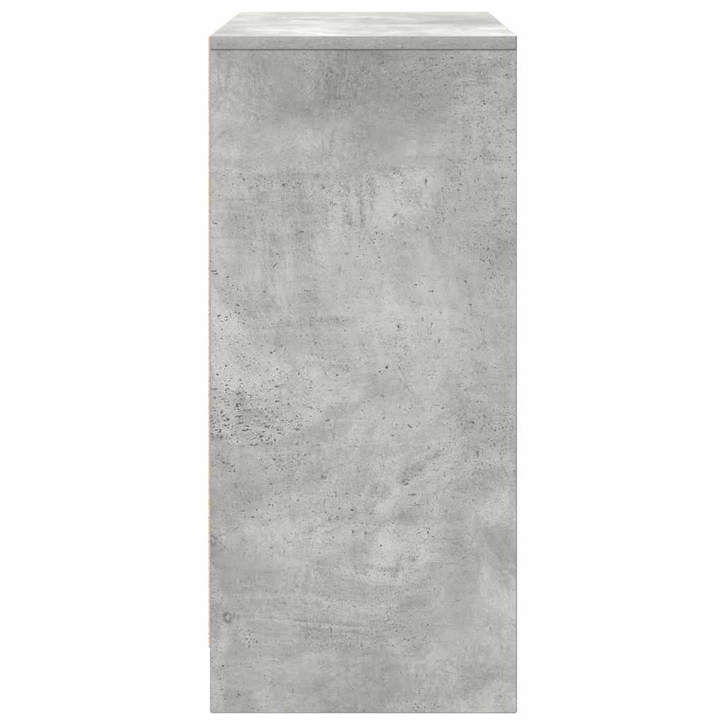 Armoire à chaussures gris béton 57x34x76 cm bois d'ingénierie - XIOS