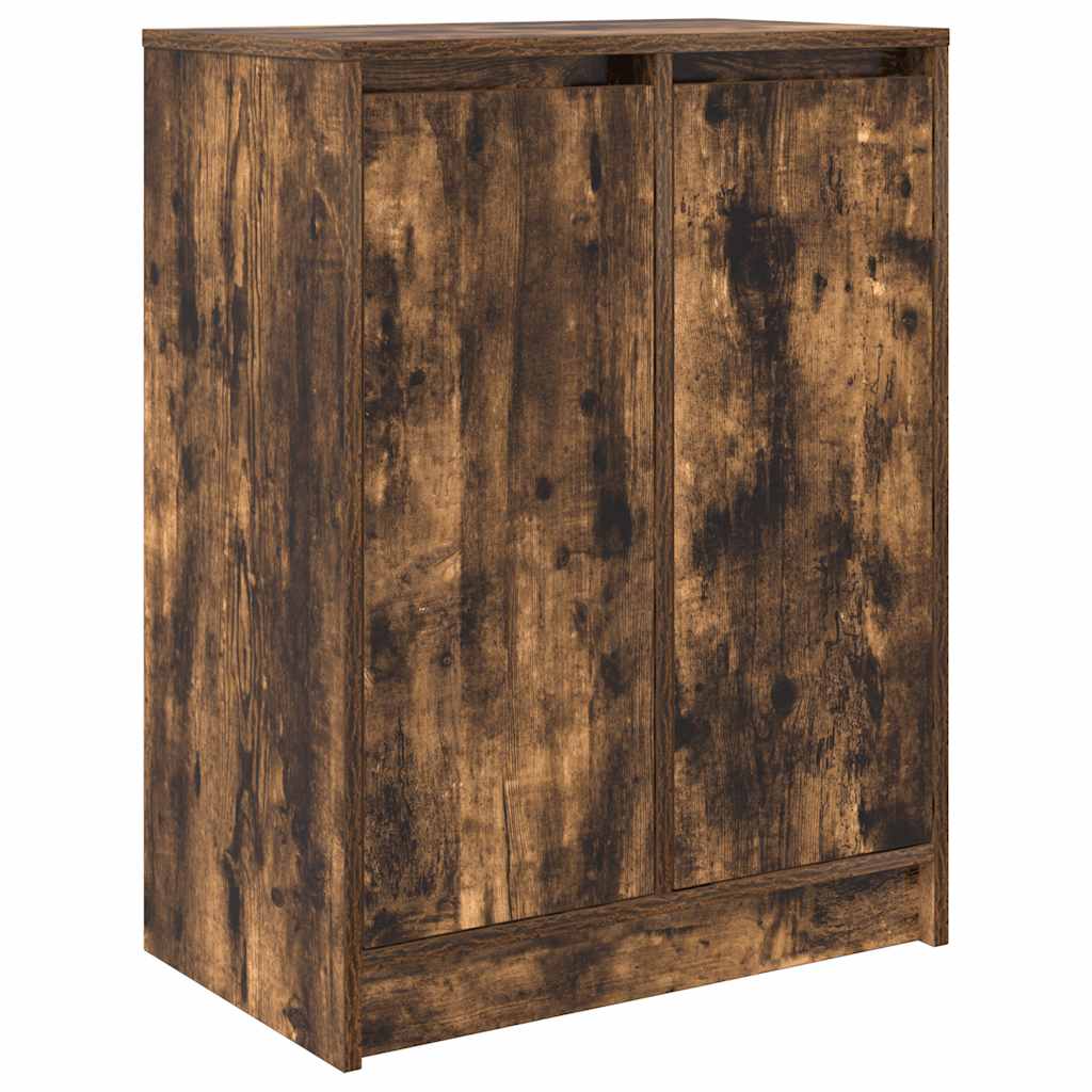 Armoire à chaussures chêne fumé 57x34x76 cm bois d'ingénierie - XIOS