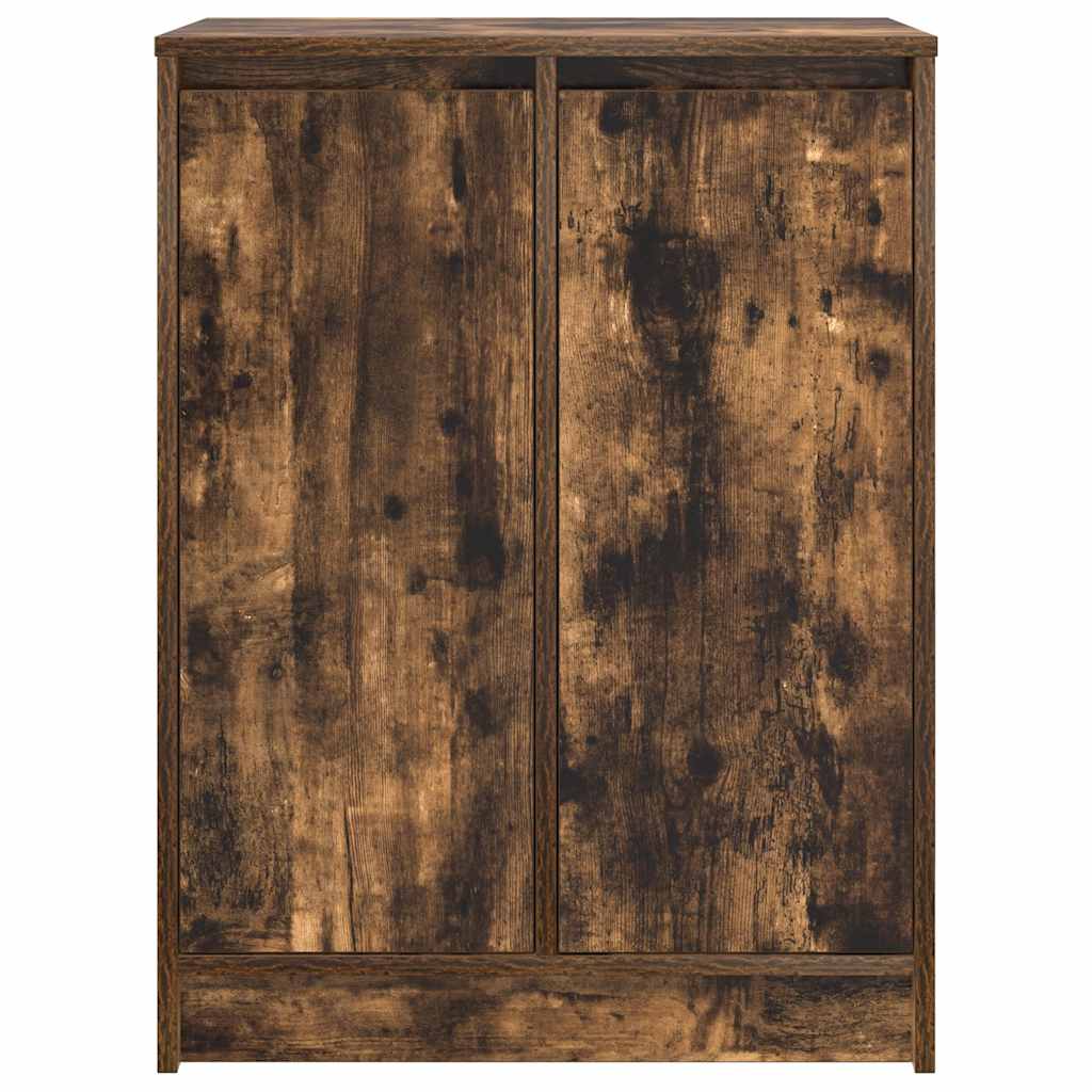 Armoire à chaussures chêne fumé 57x34x76 cm bois d'ingénierie - XIOS