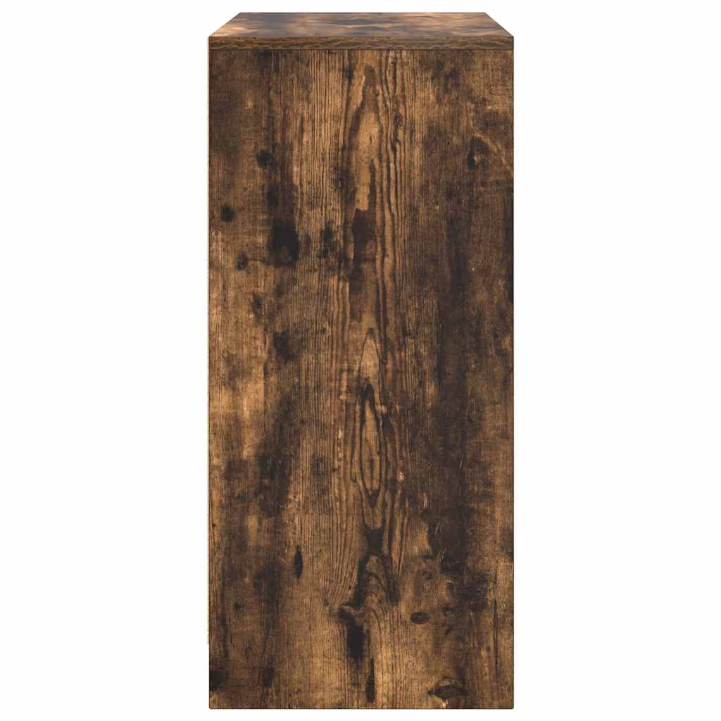 Armoire à chaussures chêne fumé 57x34x76 cm bois d'ingénierie - XIOS