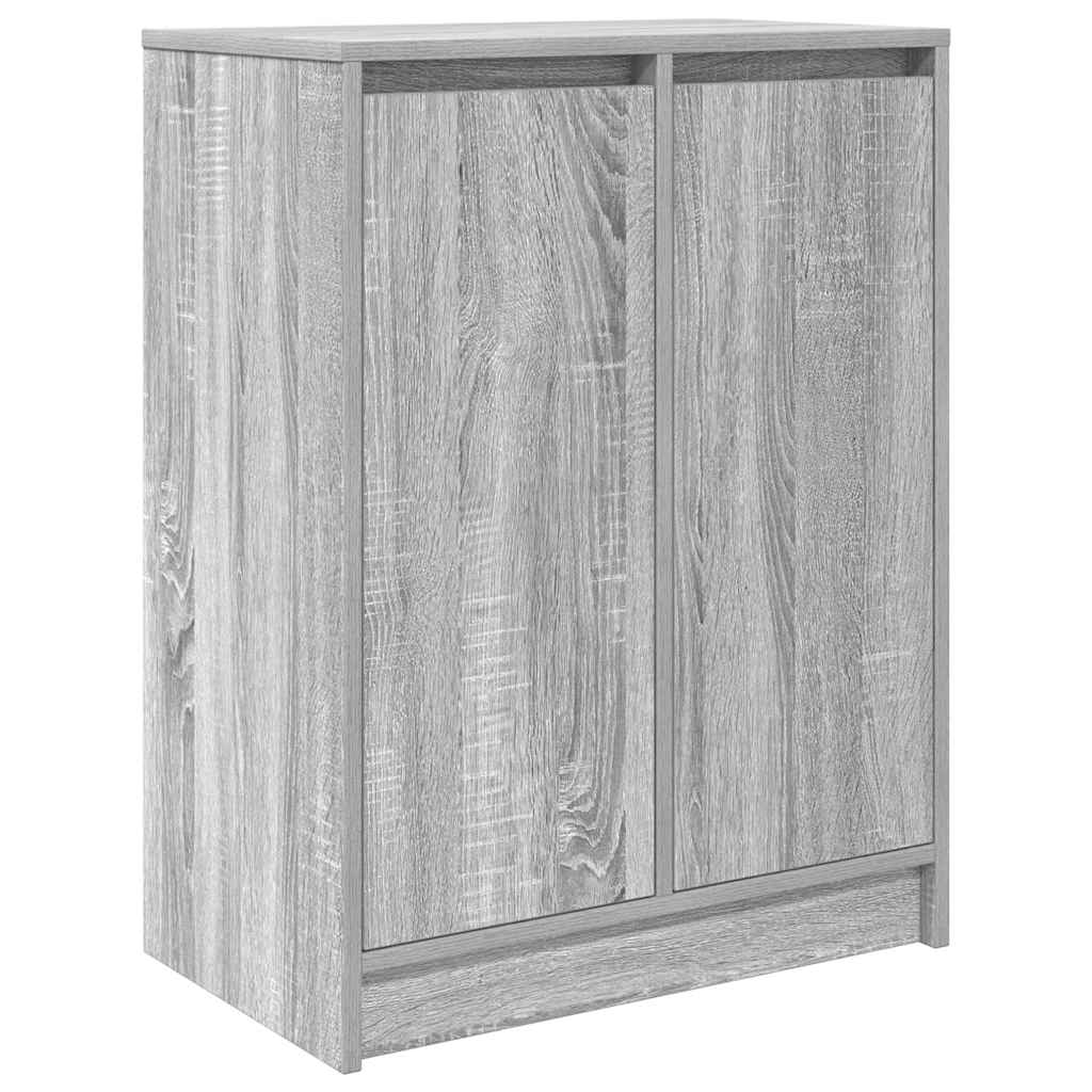 Armoire à chaussures sonoma gris 57x34x76 cm bois d'ingénierie - XIOS
