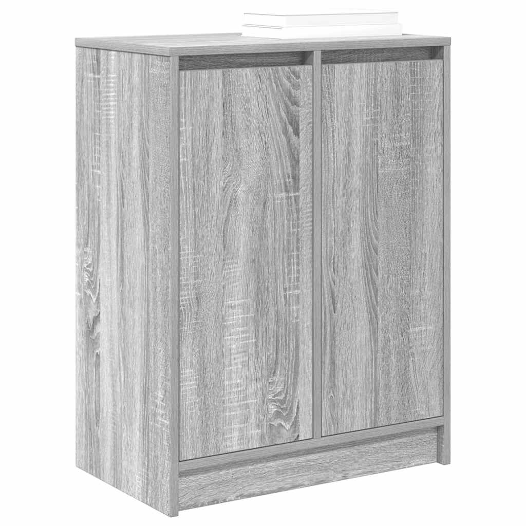 Armoire à chaussures sonoma gris 57x34x76 cm bois d'ingénierie - XIOS