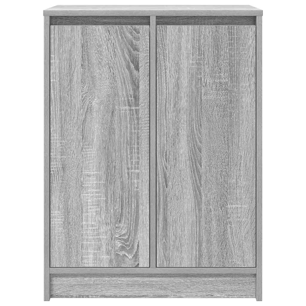 Armoire à chaussures sonoma gris 57x34x76 cm bois d'ingénierie - XIOS