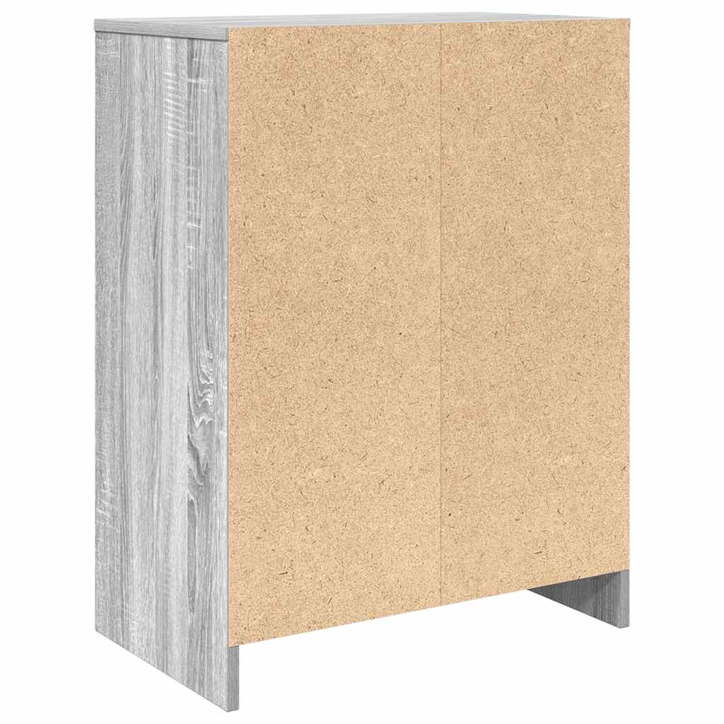 Armoire à chaussures sonoma gris 57x34x76 cm bois d'ingénierie - XIOS